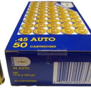 PMP AMMO 45 AUTO SJHP (200GR) (50)