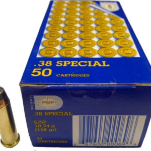 Pmp Ammo 38 S&w Colt Np FMJ 145gr (50)