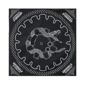 ANGRY SNAKE BANDANA - BLACK