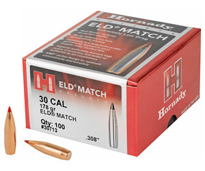 HORNADY BUL .30 178GR ELD MATCH (100)