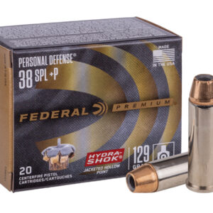 FEDERAL 38SPL 129GR HYDRA SHOCK