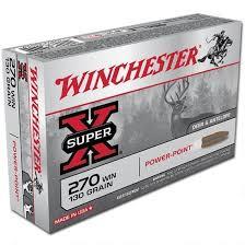 WINCHESTER AMMO .270WIN 130GR POWERPOINT (20)