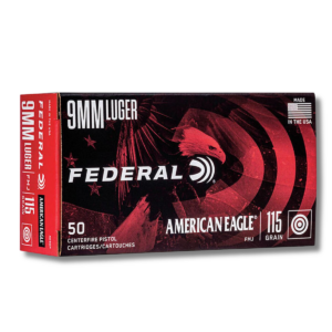 FEDERAL 9MM/P 115GR FMJ AE/50