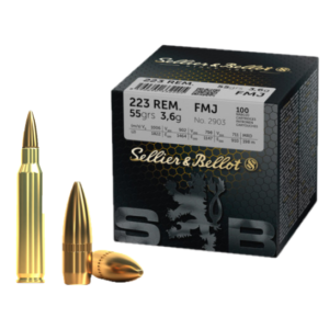 Sellier & Bellot Ammo .223 Rem 55gr FMJ (100)