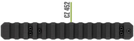 MDT ACCESSORIES - RAILS - PICATINNY SCOPE BASE - 20 MOA - CZ 452 -BLACK - BLK