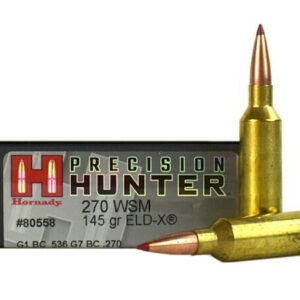 HORNADY AMMO 270WSM 145GR ELD-X (20)