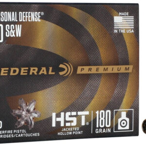 Federal Ammo 40 S&w 180 Gr Hst JHP Tact (20)