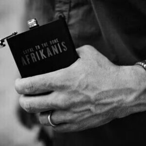 AFRIKANIS LOYAL TO THE BONE HIP FLASK SET
