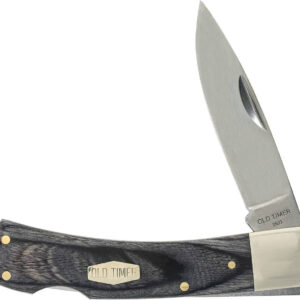 D.O.W. OLD TIMER FOLDING BLADE WITH BLK WOOD/SS BLADE