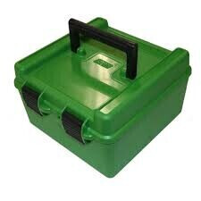 MTM AMMO BOX 22-250/243/308 RIFLE FLIP TOP (GREEN) 100
