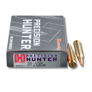 HORNADY AMMO 338 LAPUA 270GR ELD-X (20)