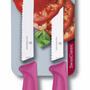 VICTORINOX CLASSIC PARING KNIFE  2 PC SER BLIST PNK